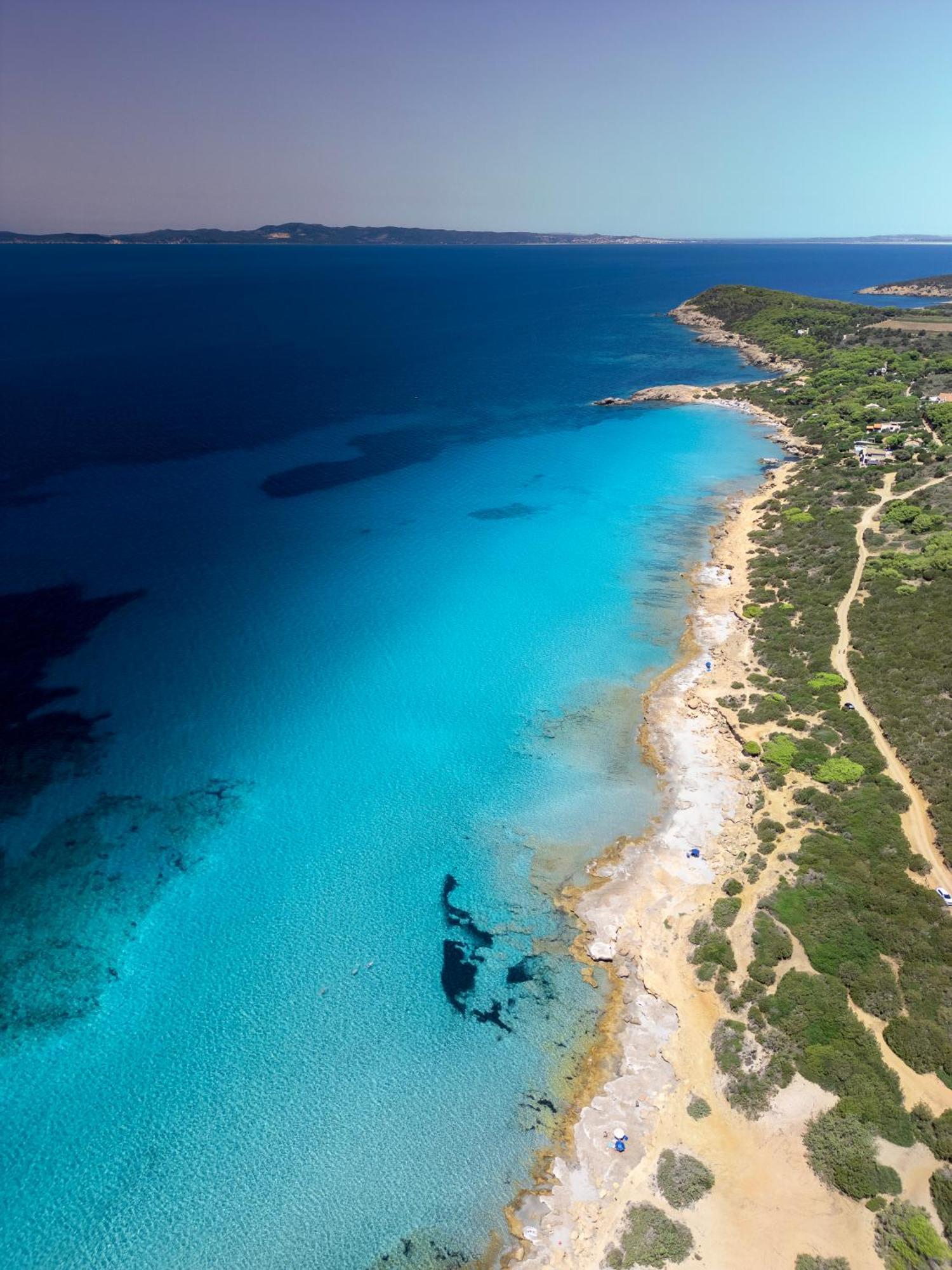 Rustico Porto Pino 30 Mt Dalla Spiaggia Exterior foto