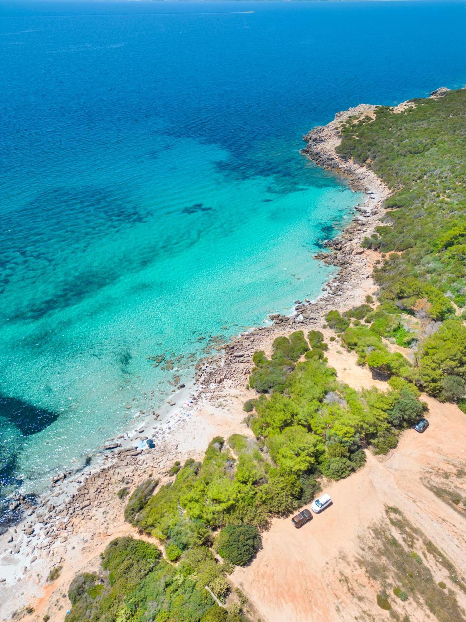 Rustico Porto Pino 30 Mt Dalla Spiaggia Exterior foto